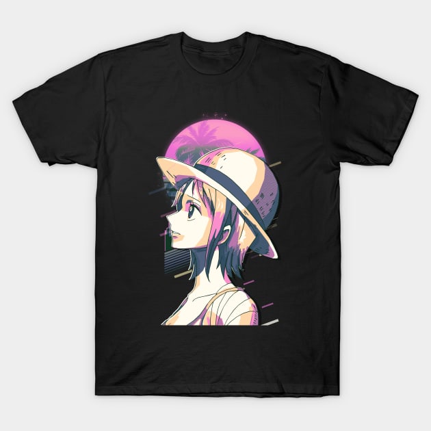 Nami One Piece T-Shirt by SiksisArt